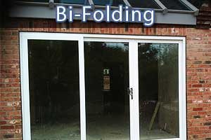 bi-folding doors in sheffield close up