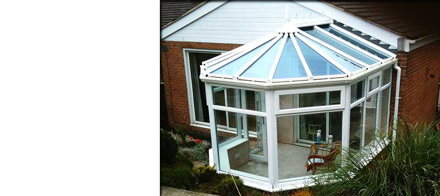 custom small compact circular conservatory on a sheffield residential home