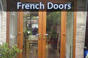 french doors in Sheffield close up