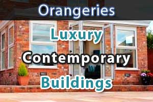 stunning brick orangery complete with doubled glazed windows