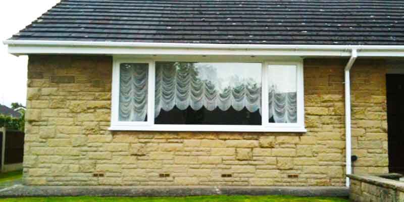 sheffield double glazing installation and replacement on a gorgeus stone built bungalow