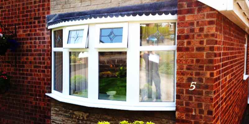 sheffield double glazing window repairs on a diamond white bay window