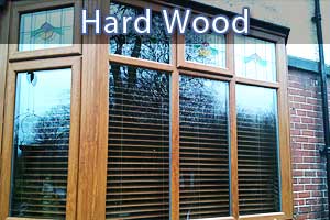 wooden replacement double glazed windows in sheffield close up