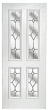 close up of kara esteem arch full glaze doors