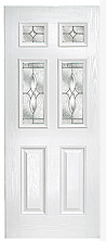 close up of scotia classical half glaze doors