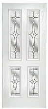close up of scotia esteem arch full glaze doors
